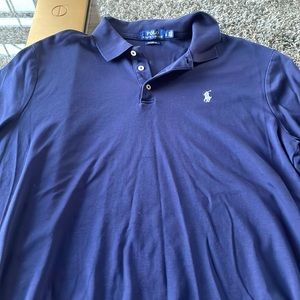 Navy blue polo, barely worn, large, Ralph Lauren